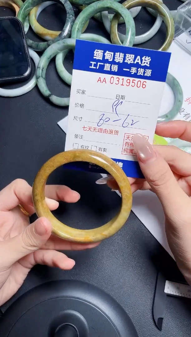 未镶嵌手镯翡翠天然翡翠A货9506