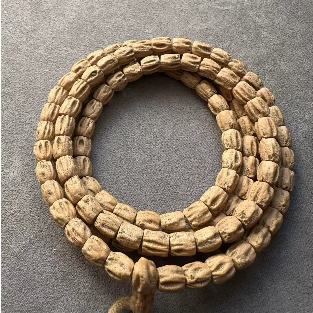 柏香籽文玩手串高桩直筒顺粉油皮1133