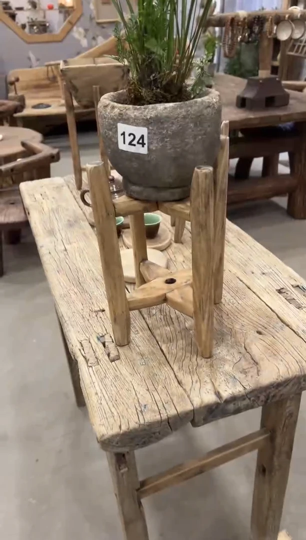 木（非红木类）架子 石臼