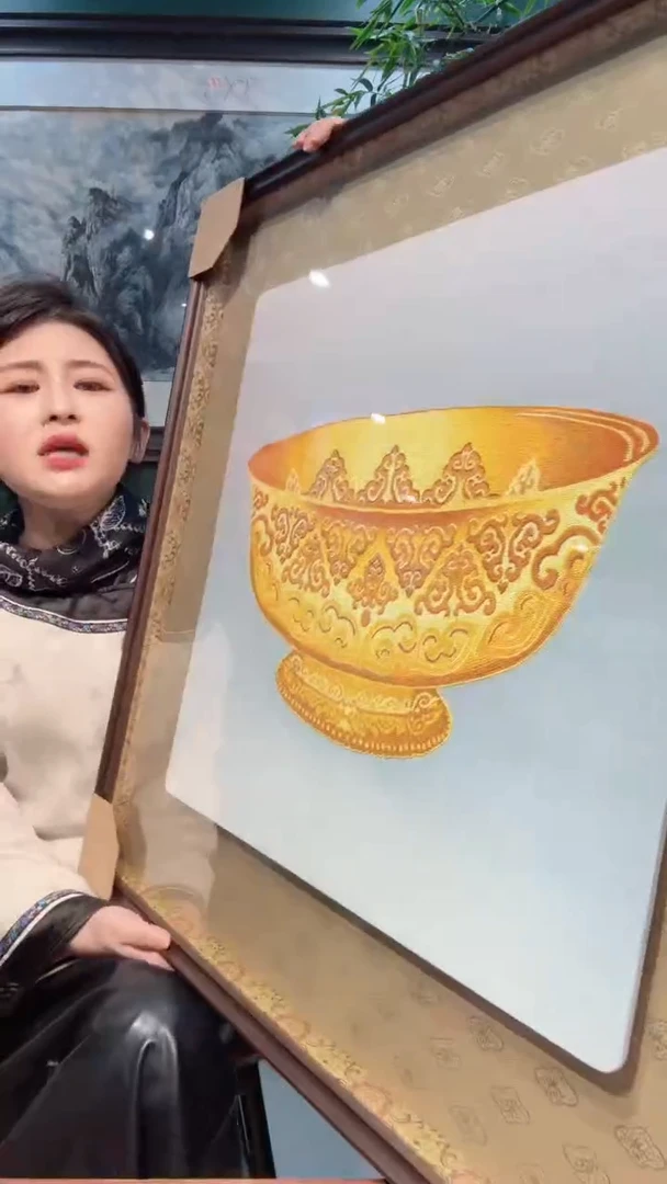 横款非遗苏绣手工刺绣装饰画