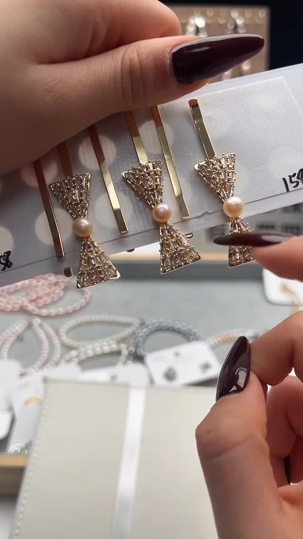 钛钢发饰淡水珍珠永丽严选