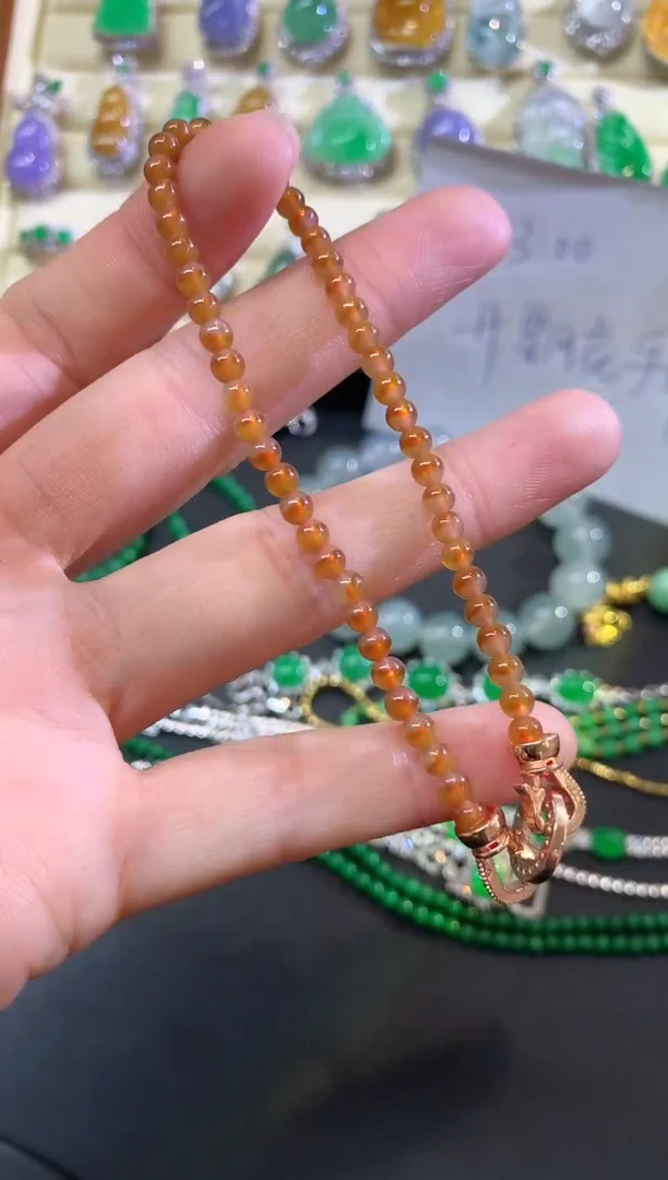 未镶嵌手串翡翠手串|1000+50