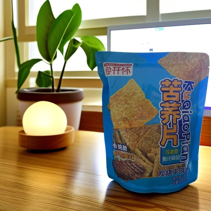 苦荞片82克膨化粗粮脆片香脆美味休闲零食