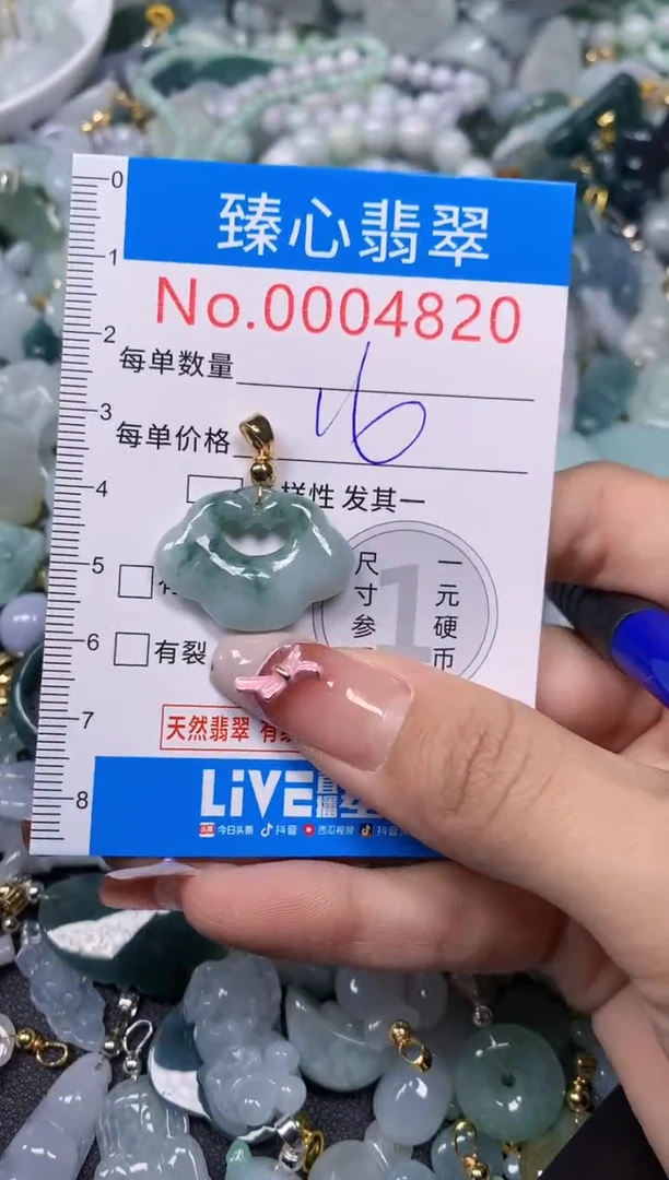 【闪购商品】翡翠颈饰未镶嵌含绳0004820