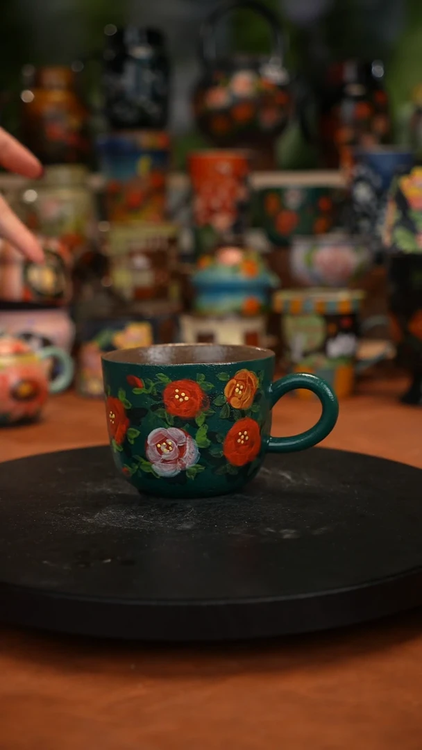 油画  手绘 釉下彩