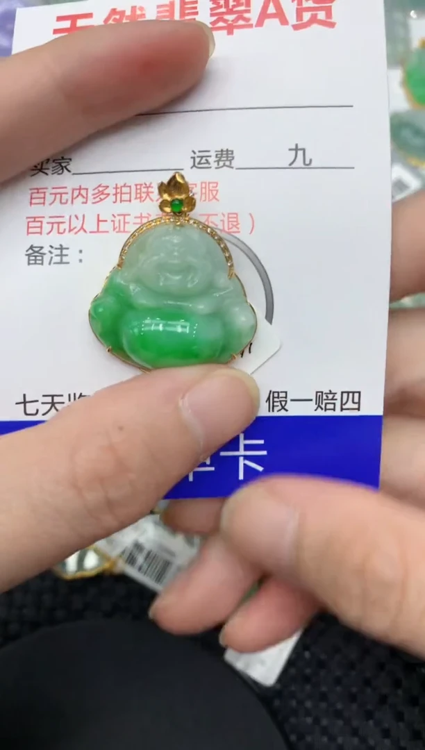 【闪购商品】翡翠颈饰18K金镶嵌11111111111
