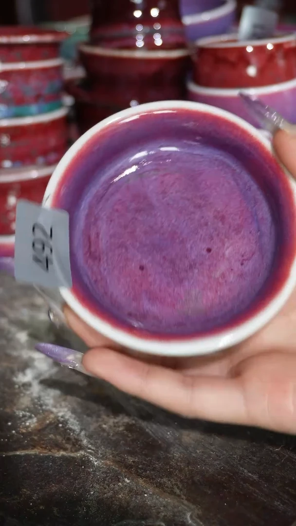 摆件陶精品窑变钧瓷茶器