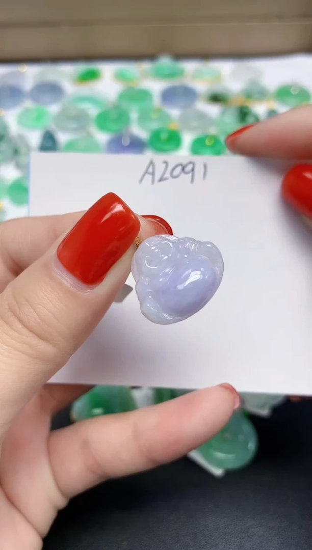 颈饰18K金镶嵌翡翠天然缅甸翡翠A货翡翠百元以上9元证书费自理