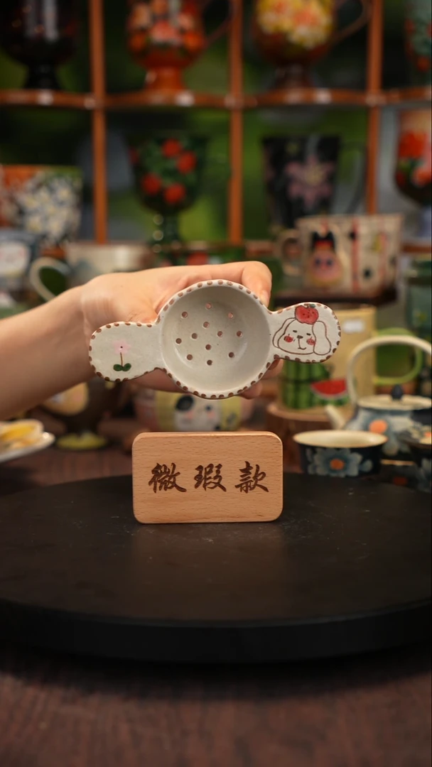 五彩手绘瓷陶微瑕
