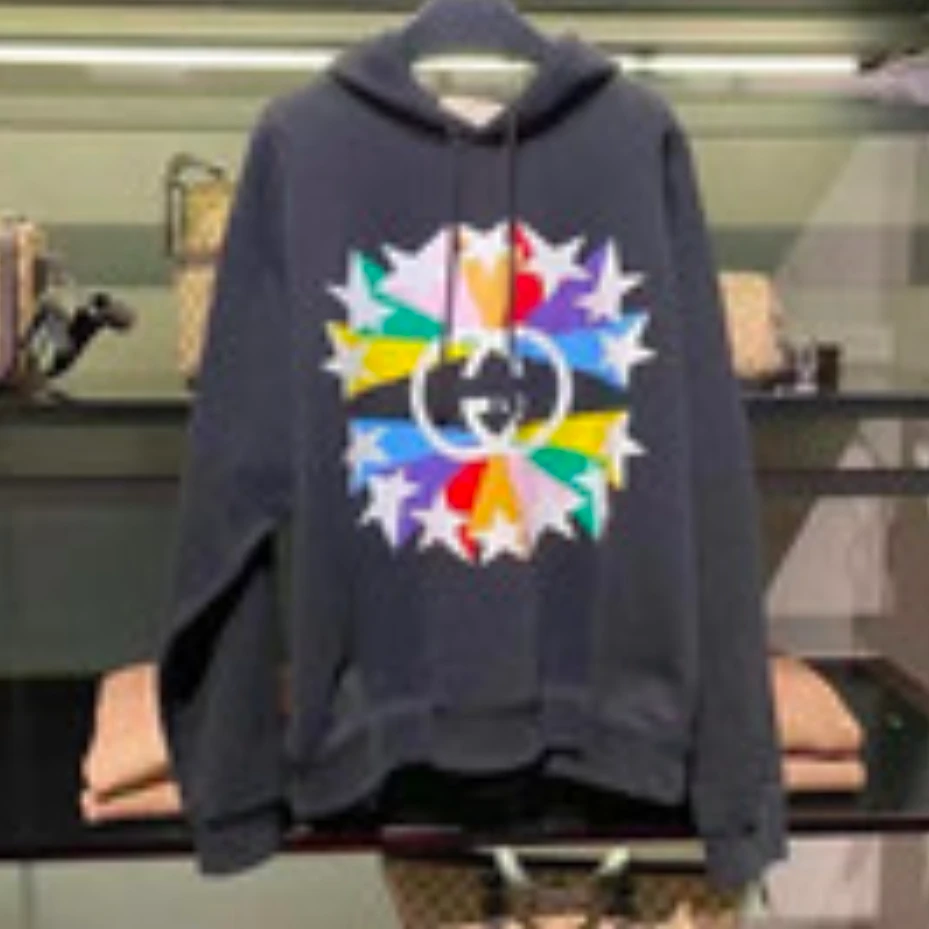 未使用 GUCCI/古驰 Gucci 连帽长袖卫衣 黑色S