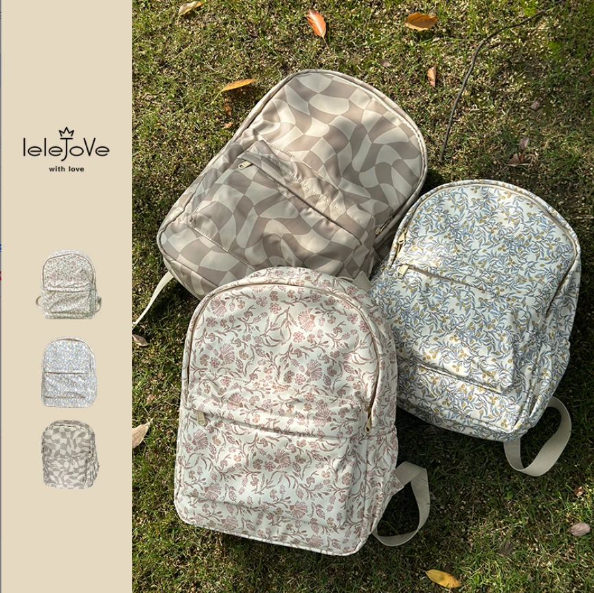 lelejove北欧风碎花儿童书包4AU90266（颜色随机发）