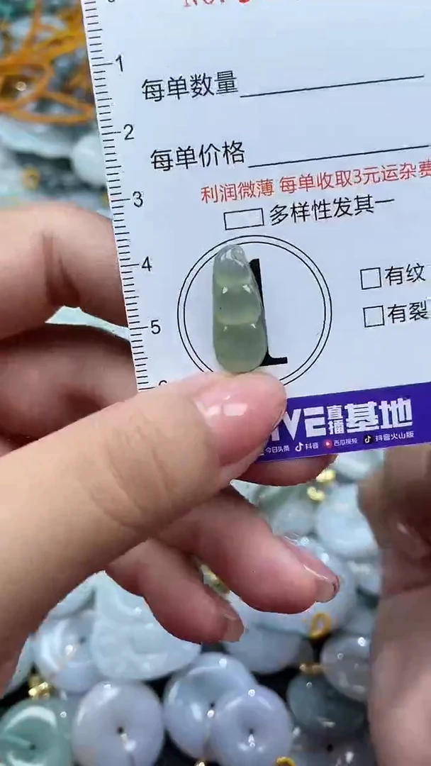 翡翠未镶嵌颈饰09432