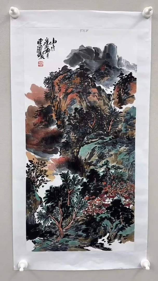 国画王东圃2平尺精品作品