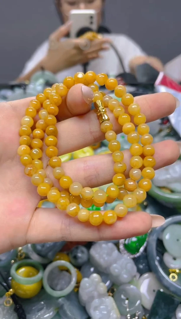翡翠未镶嵌颈饰5MM/P/翡翠A货,1件也是批发价