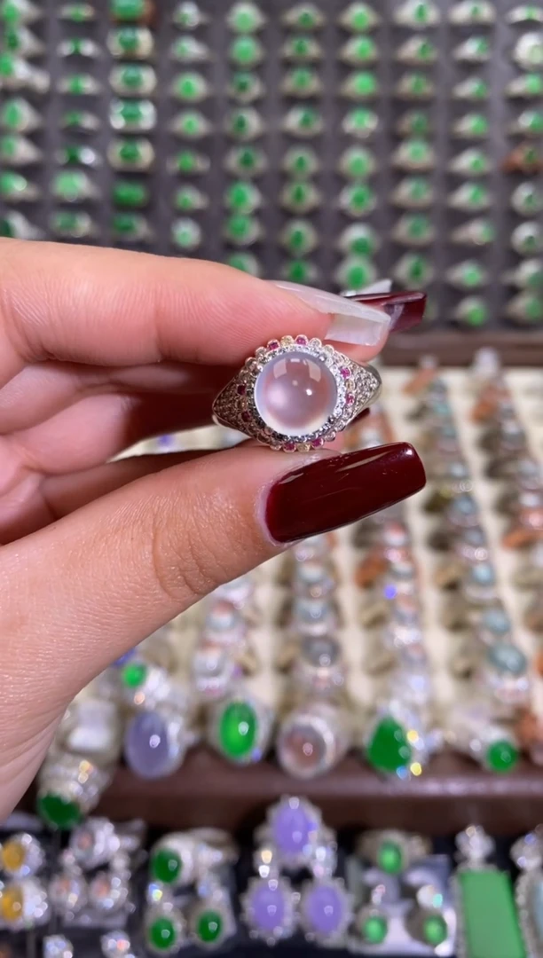 未镶嵌戒指翡翠天然缅甸A货翡翠未镶嵌 粉丝福利