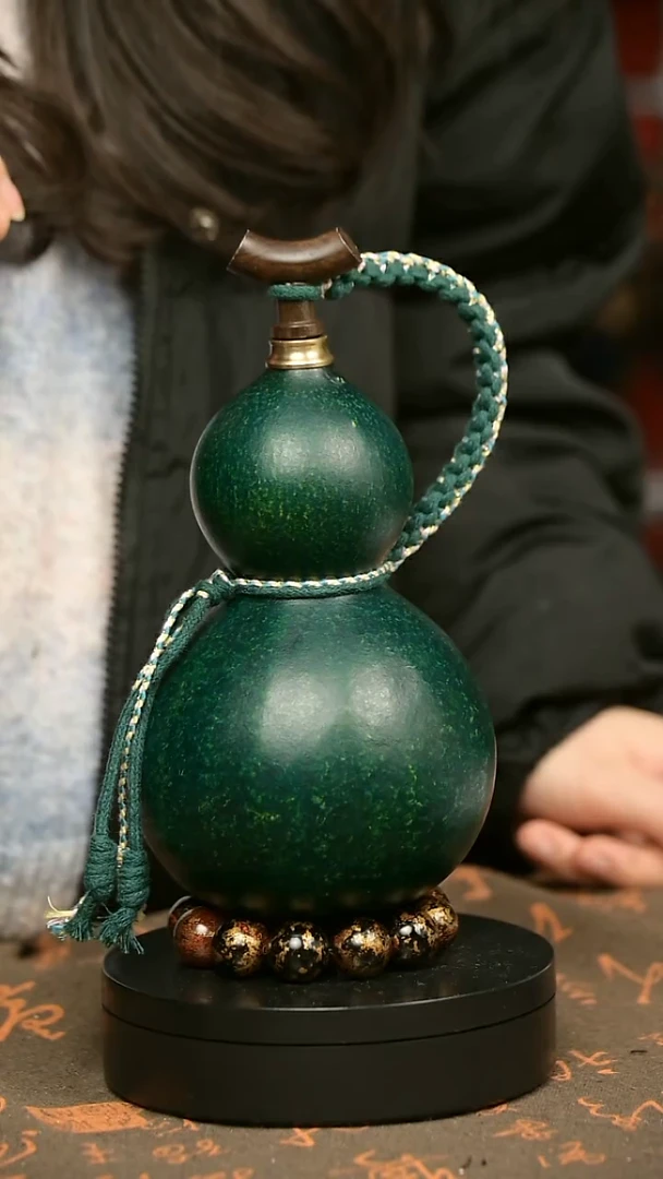 中药煮色 大漆葫芦水壶/酒壶 一物一拍