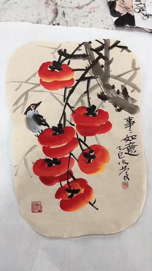 国画李火庆/国画/花鸟