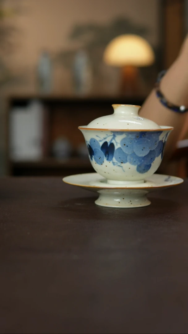 杯景德柴烧手作微瑕