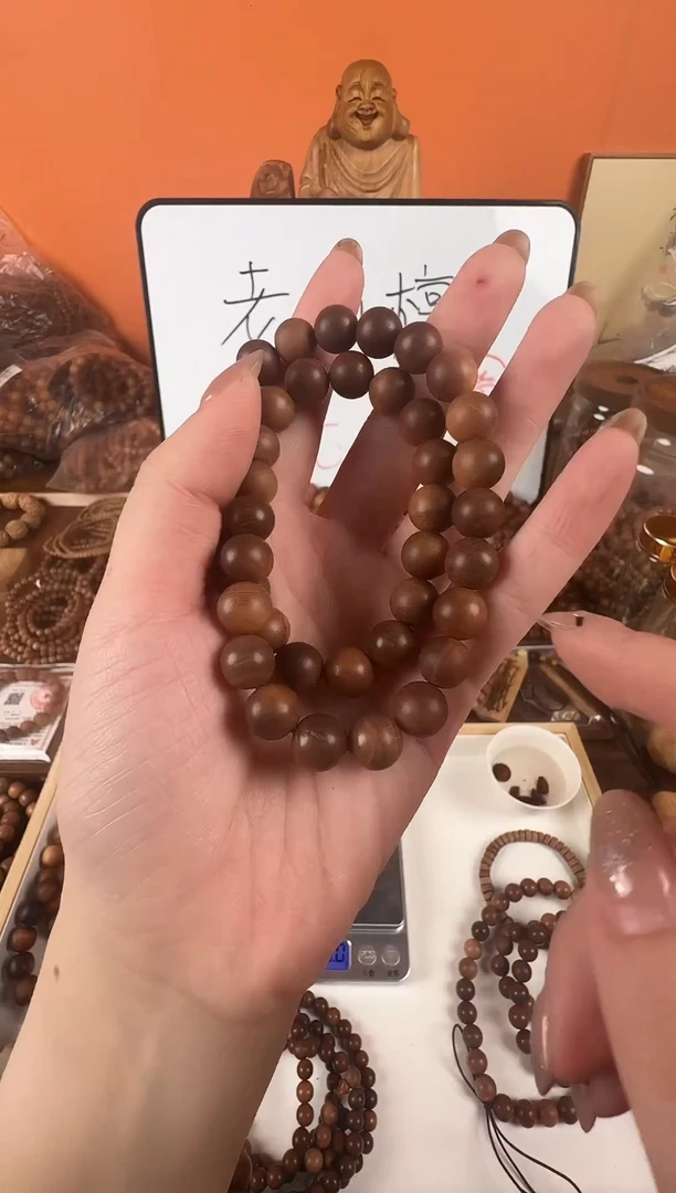 檀香木手串/手链1.0双圈微瑕