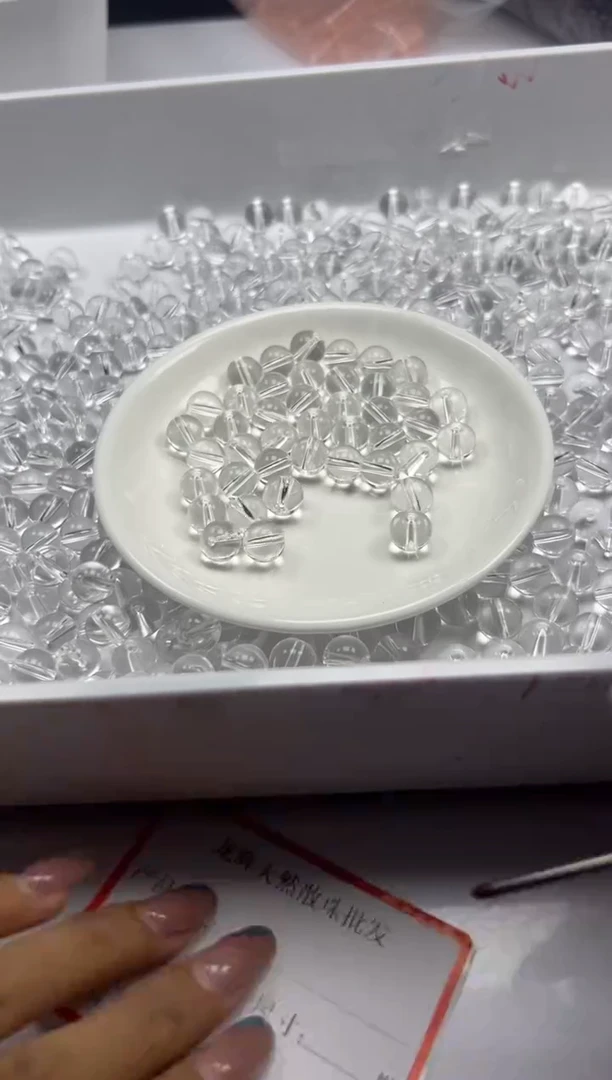 未镶嵌颈饰水晶W188白水晶10mm*20颗