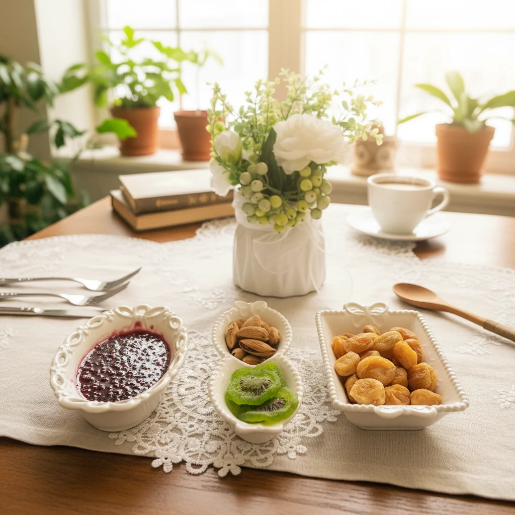 欧式简约浮雕花精致陶瓷家用 3件 果酱碗 干果碗 零食碗 早餐碗