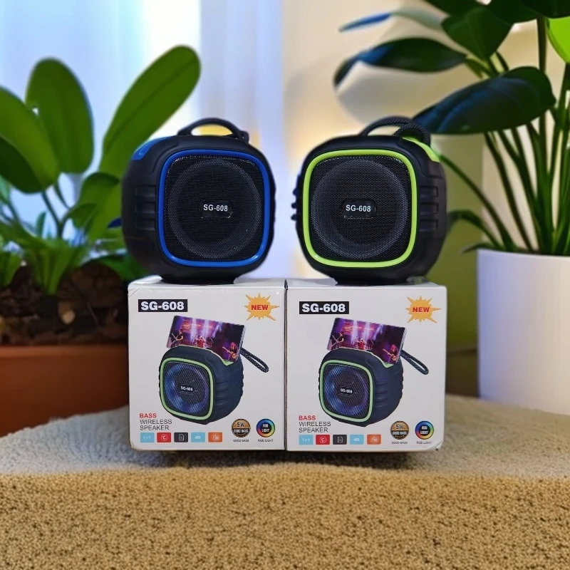 【黑大姐专属】SG-608手提蓝牙音响便携多功能手机支架重低音炮