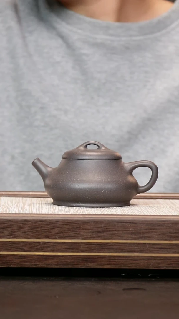 茶壶紫砂天青泥 柱瓢200cc 张玲玲
