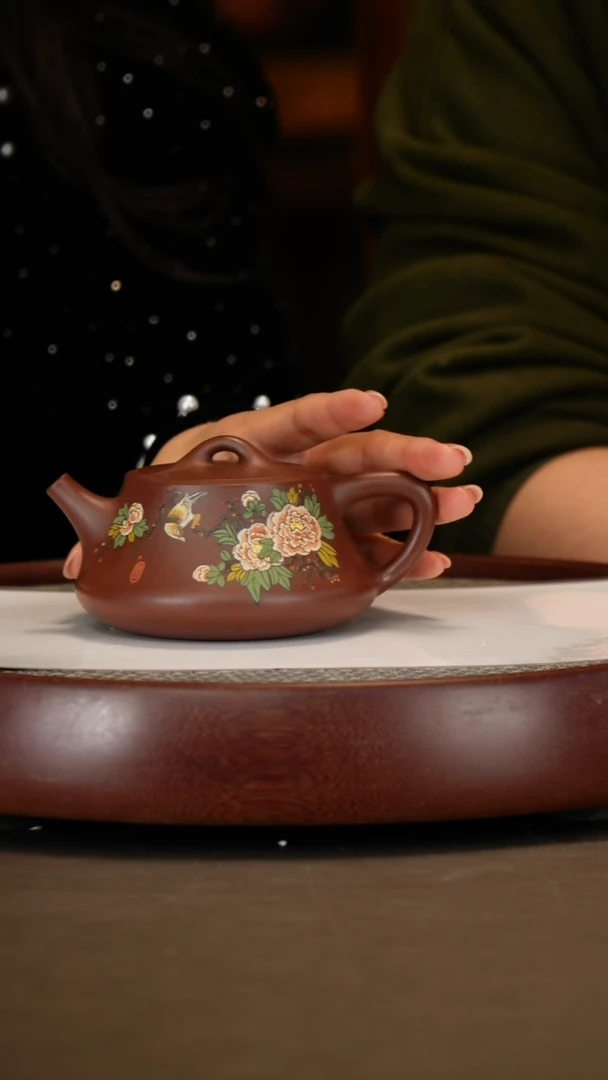 【闪购商品】紫砂茶壶【赵克南】沉香紫泥柱础  300CC