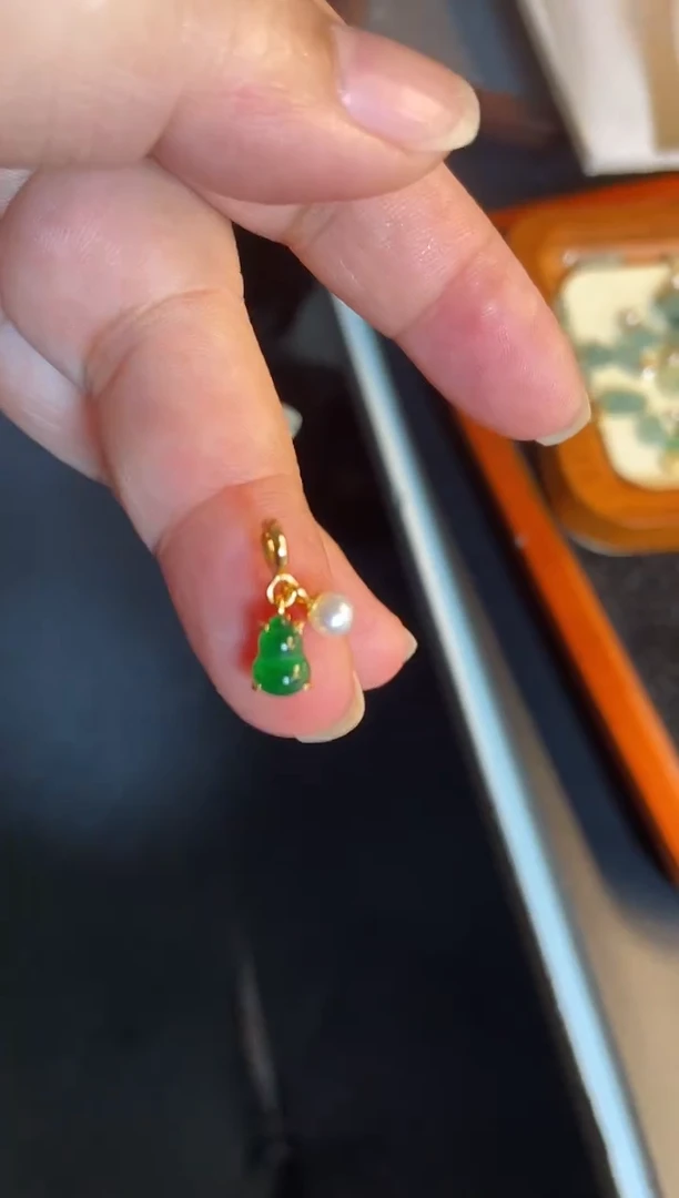 吊坠(不含链)银S925镶嵌翡翠1