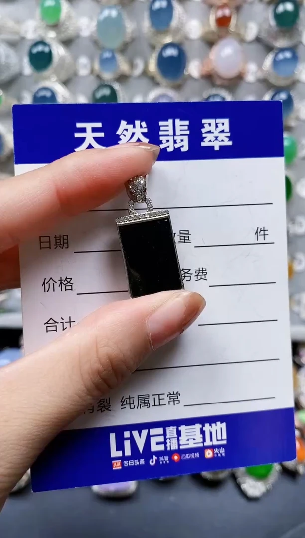 翡翠银S925镶嵌颈饰0603