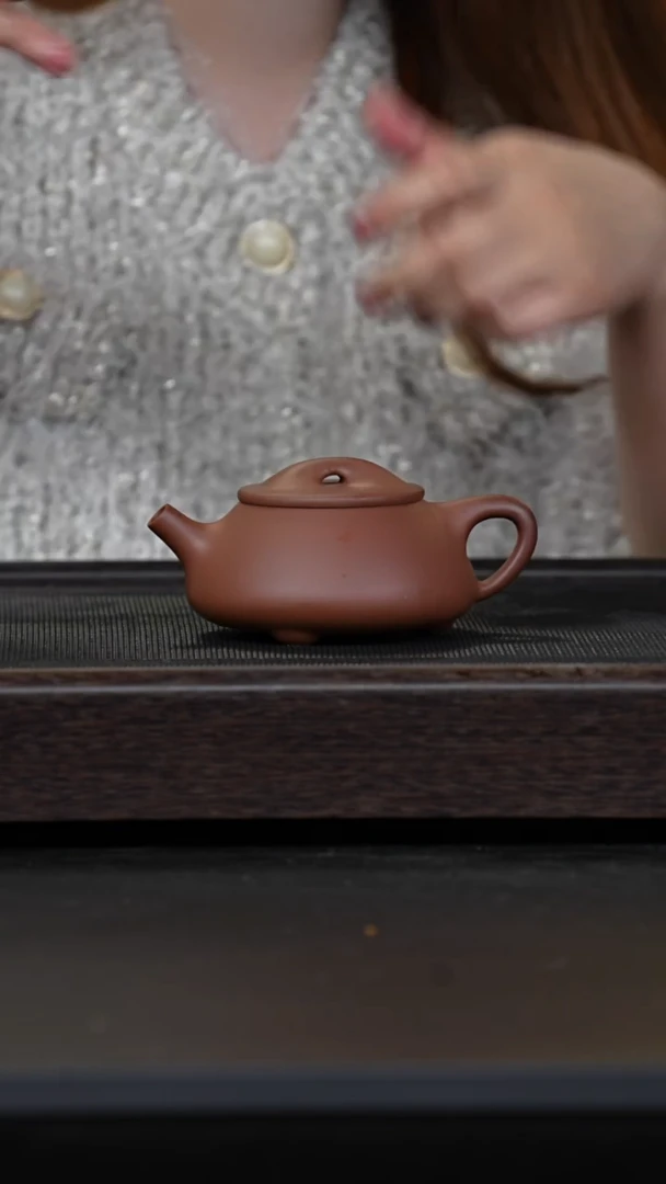【闪购商品】紫砂茶壶微瑕老紫泥景舟石瓢
