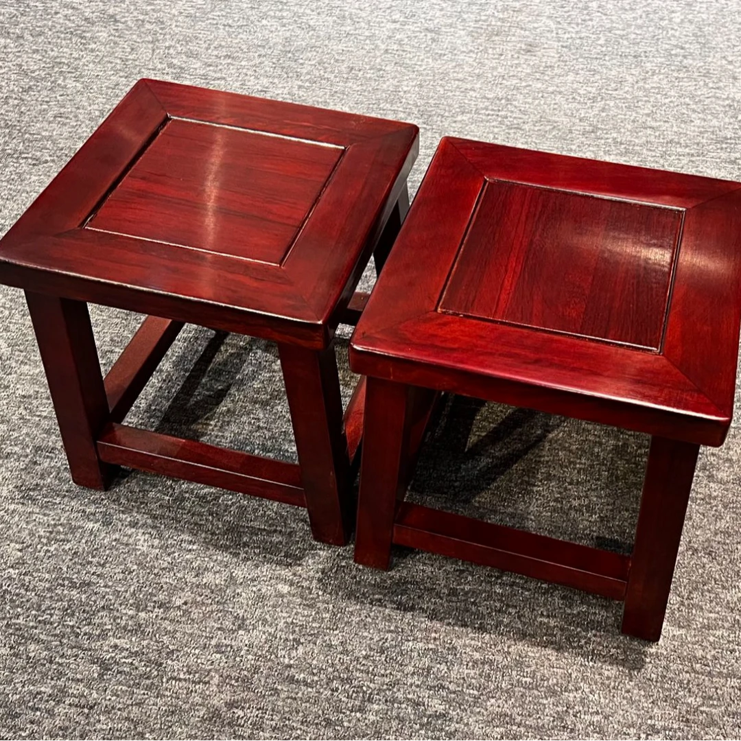 HF 酸枝小方凳（26*26*26）客厅卧室阳台家具小坐具小凳子
