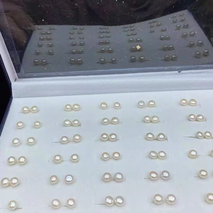 【一对】私花优选【珍珠耳钉】ZJFH花瓶玻璃摆件