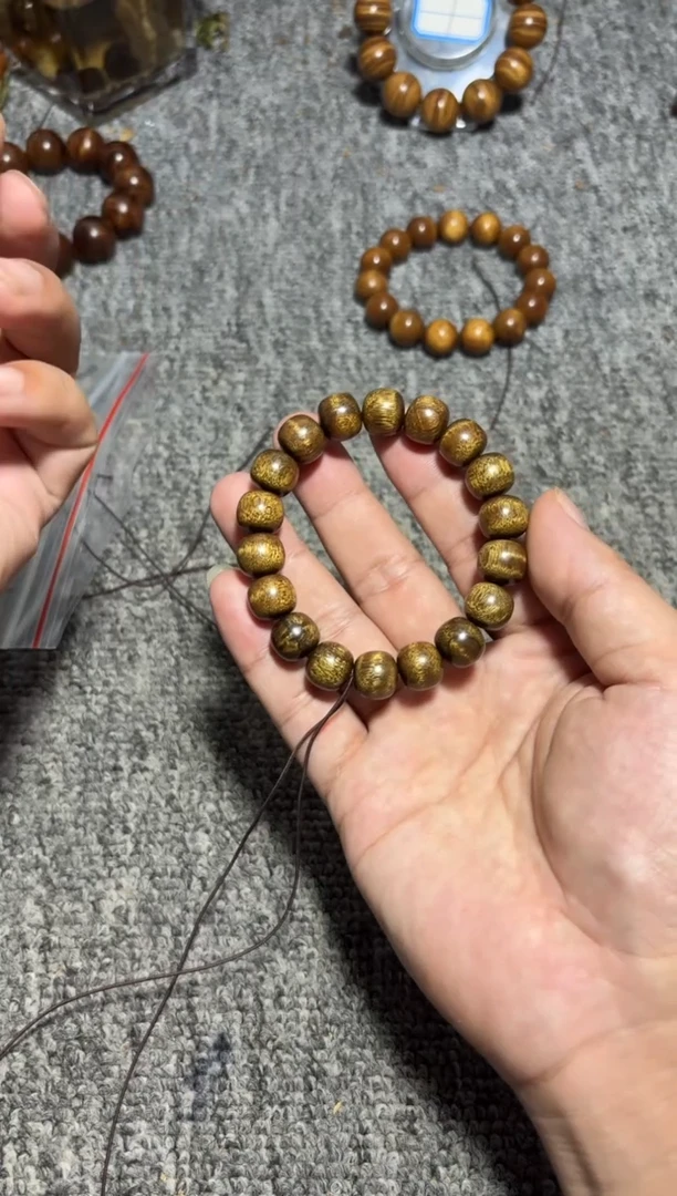 金丝楠手串/手链枯木12/13乌金精工桶珠88