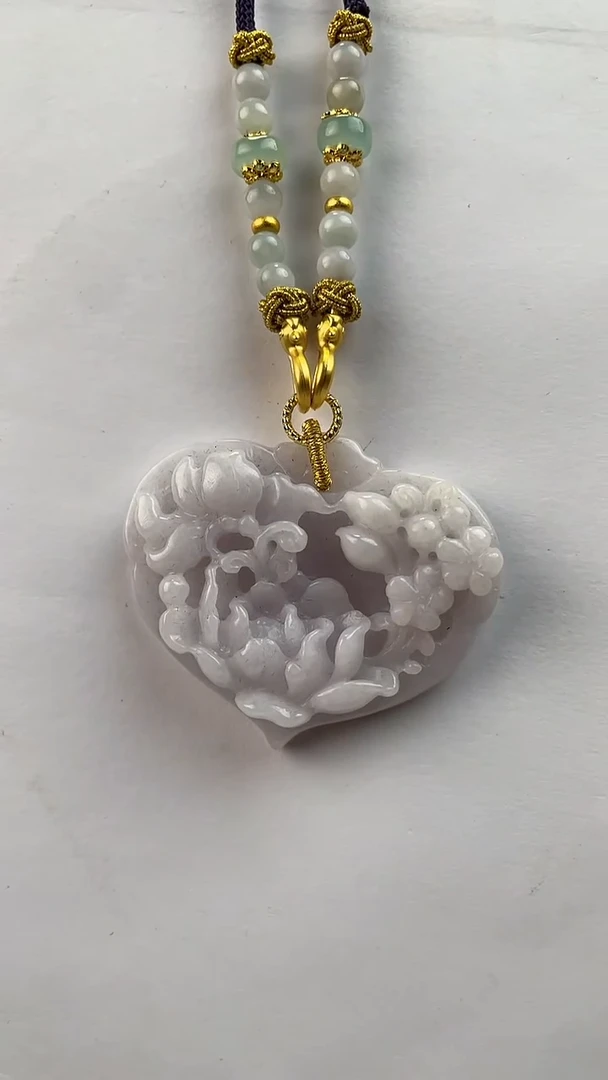 【闪购商品】翡翠颈饰未镶嵌1109赠链,部分宝贝微瑕主播介绍为准