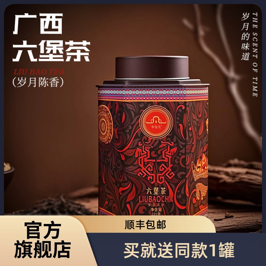 和德元 广西六堡茶 正宗广西梧州特级黑茶岁月陈香225g陈化2001年