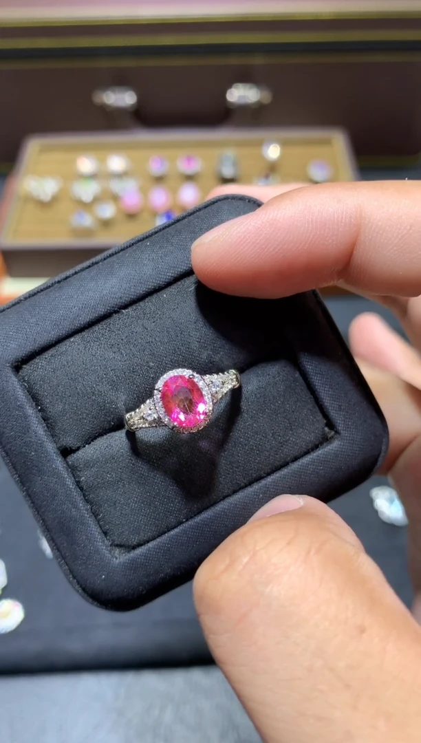 未镶嵌戒指托帕石W123【多样性发其一】