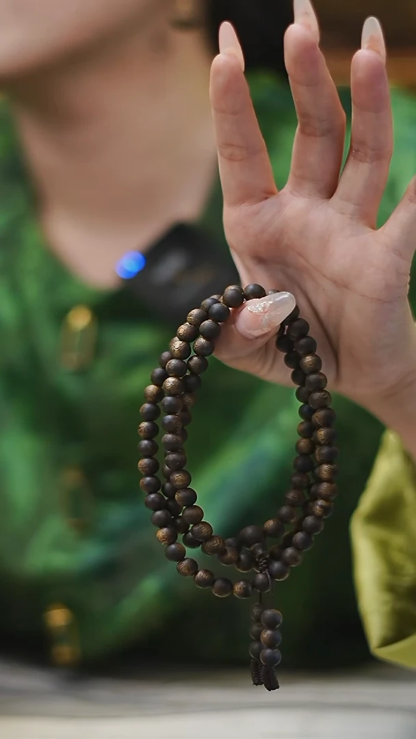 手串沉香7mm张勺子圆珠多圈19g+多样性发一