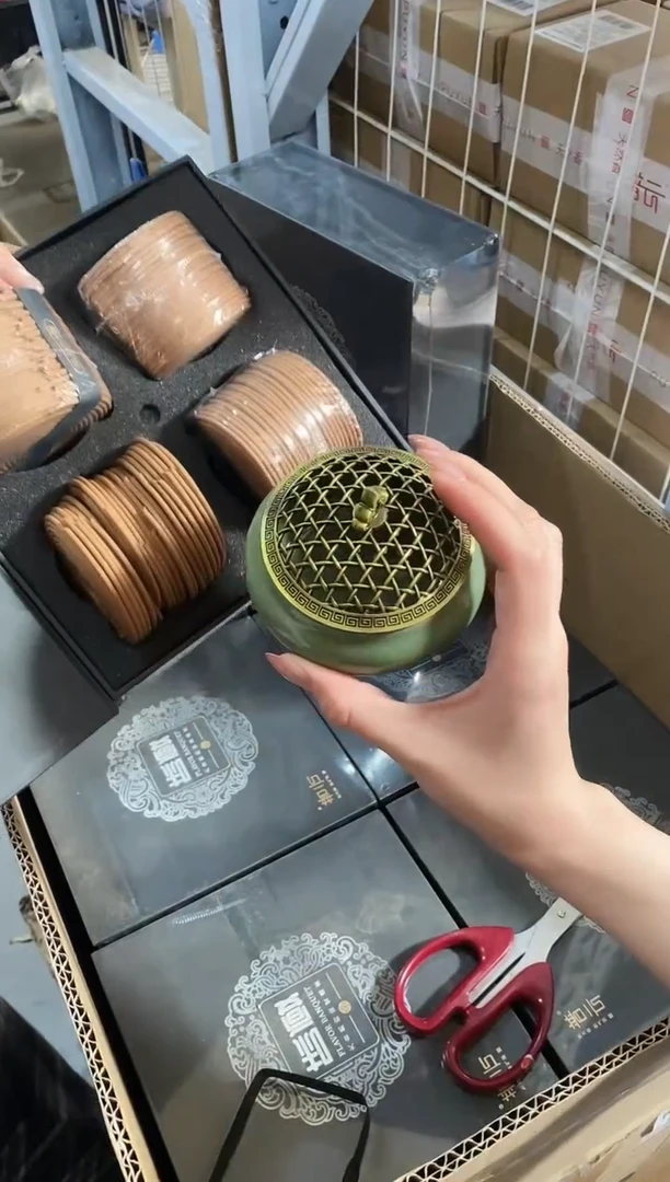 香篆1桂花香【4小时192盘】+哥窑盘香炉