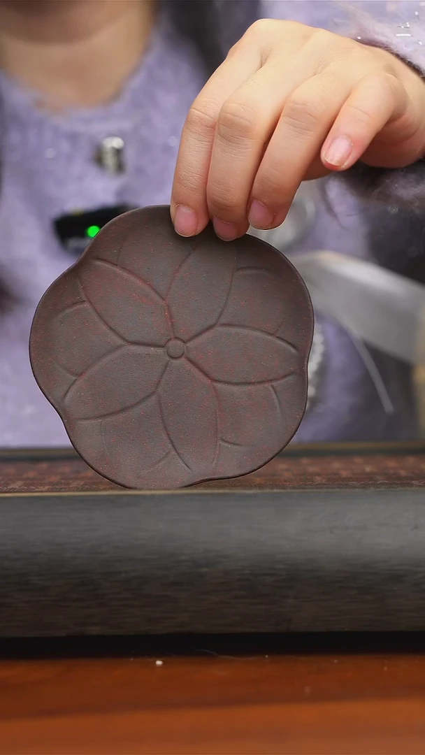 【闪购商品】紫砂茶壶古红泥荷叶杯垫