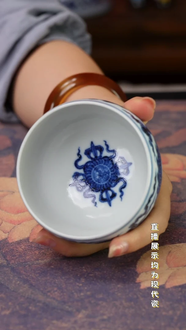 景德镇纯手工手绘陶瓷杯