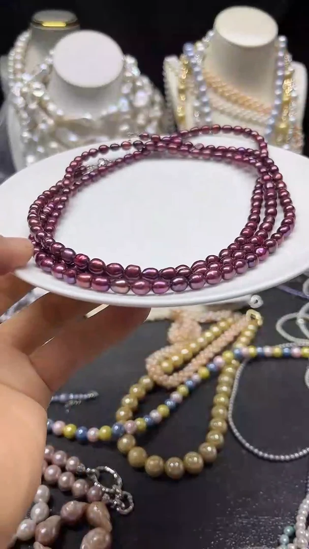 颈饰未镶嵌淡水珍珠多人