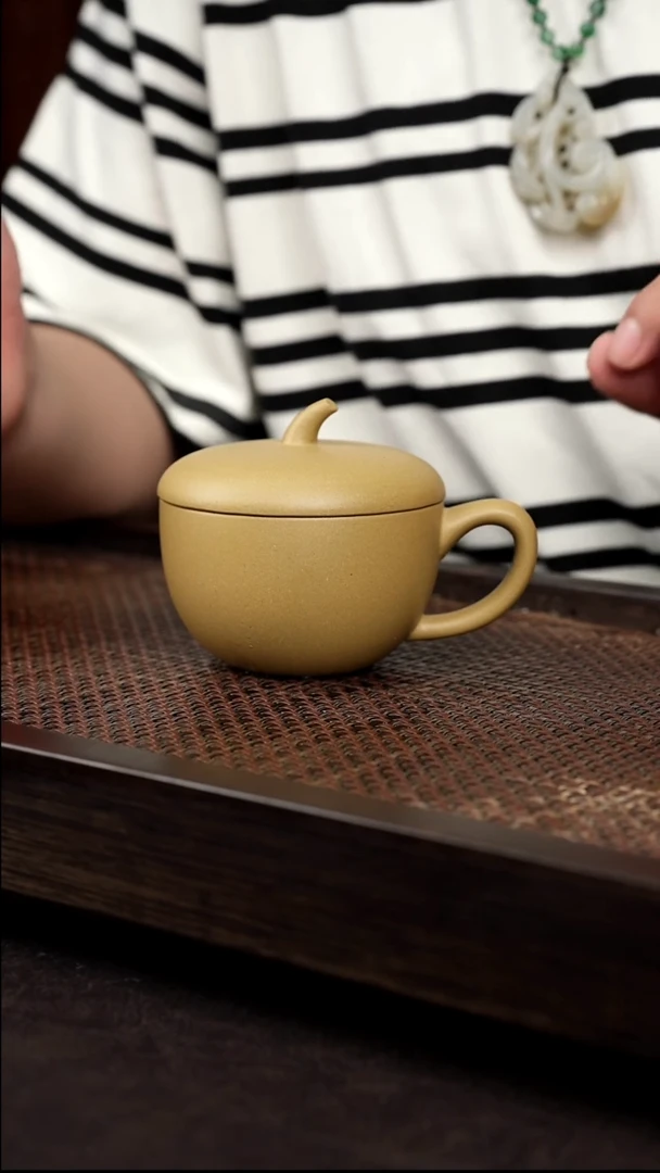 茶壶紫砂黄金段苹果盖杯