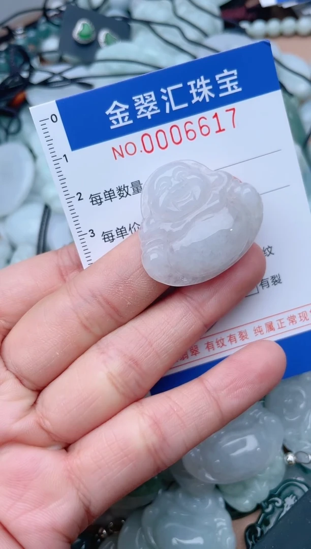 翡翠未镶嵌颈饰6617