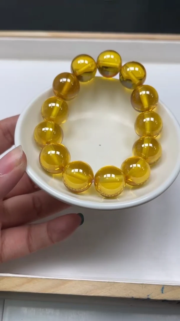 未镶嵌天然锆石散珠黄锆石16mm1个15元