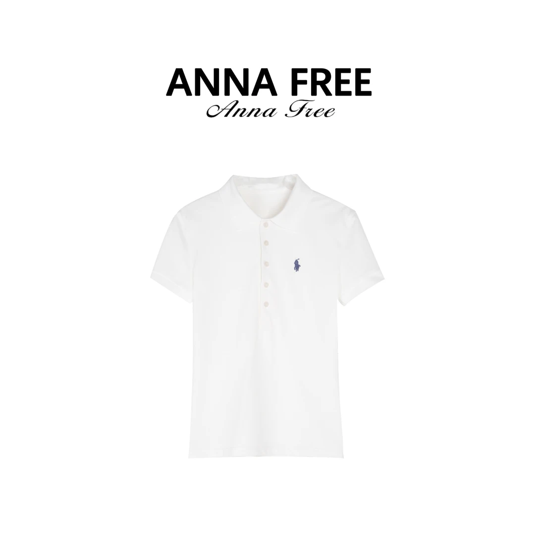 ANNA FREE 纯色短款POLO衫时尚休闲短裤套装上衣ZCM25311