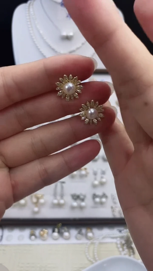 合金耳饰淡水珍珠21福利