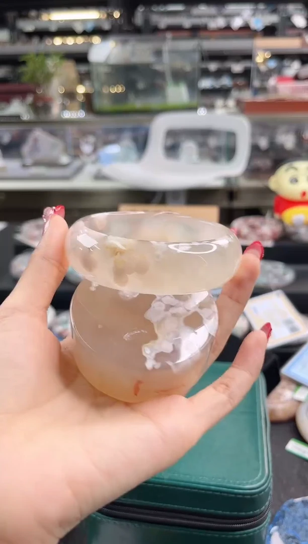 未镶嵌手镯石英质玉62圈口（赠品镯心）S976606