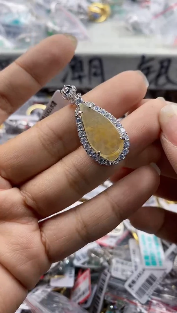 银S925镶嵌戒指翡翠3333-----7