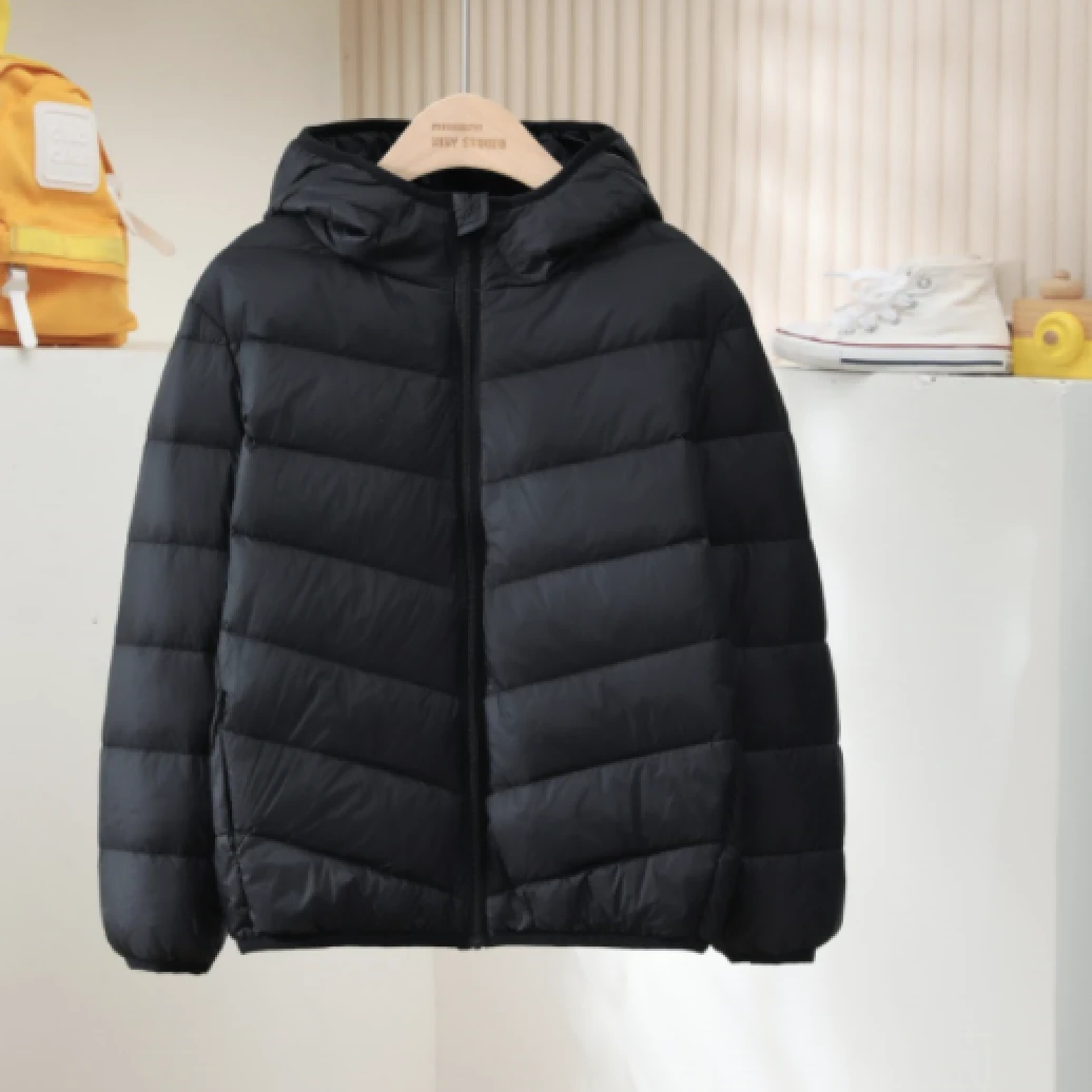 【B.Duck】90绒白鸭绒连帽排骨款羽绒服儿童中大男女童秋冬外套003